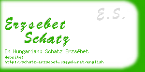erzsebet schatz business card