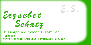 erzsebet schatz business card